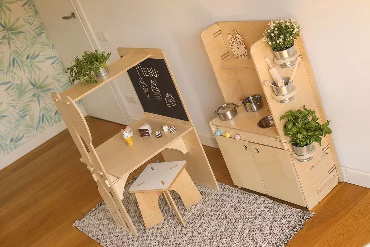 My Mini Home, legekøkken og køkkenø