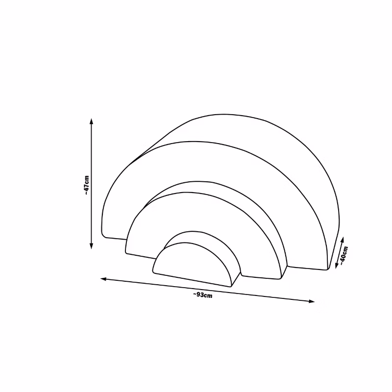 Babylove, byggeklodser Rainbow, beige