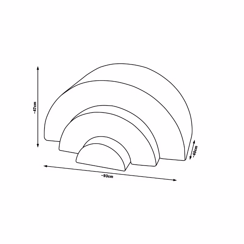 Babylove, byggeklodser Rainbow, hvid