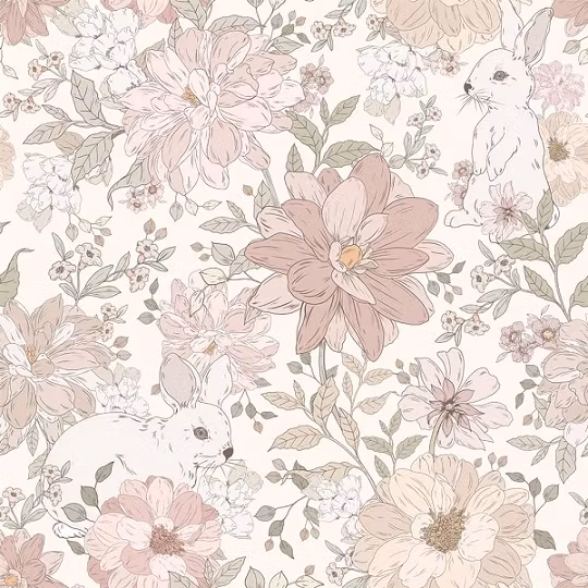 Dekornik, tapet Hide and Seek Rabbits