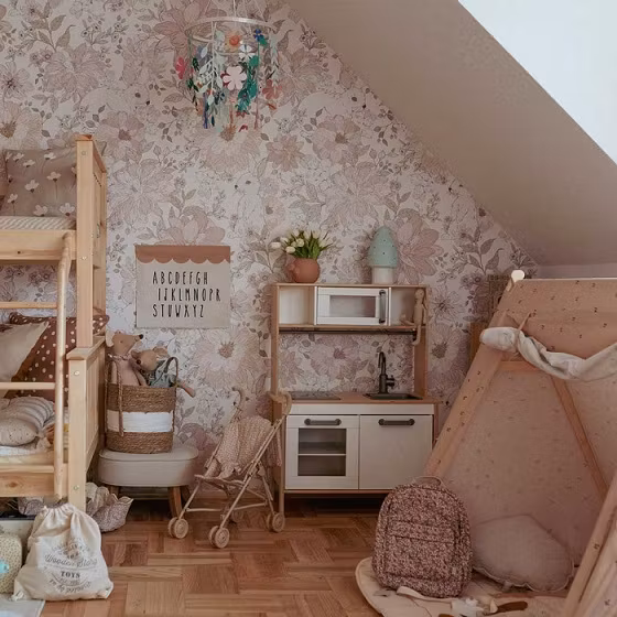 Dekornik, tapet Hide and Seek Rabbits