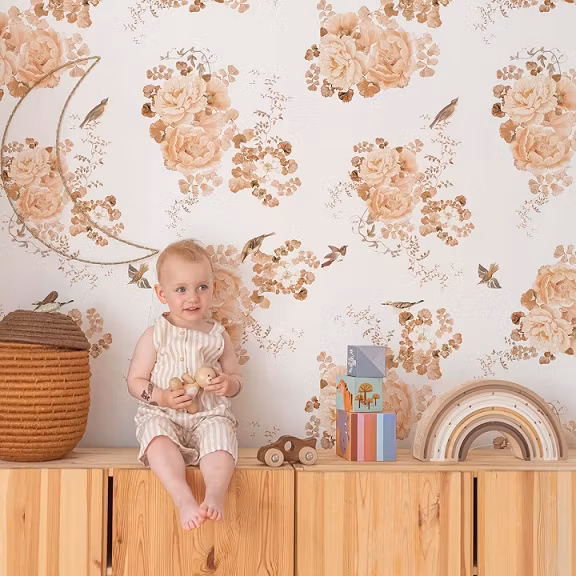 Dekornik, tapet Subtle Hamptons Garden