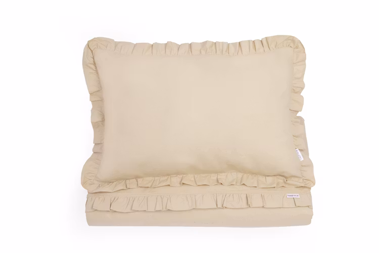 Babylove, beige sengesæt til tremmeseng og juniorseng