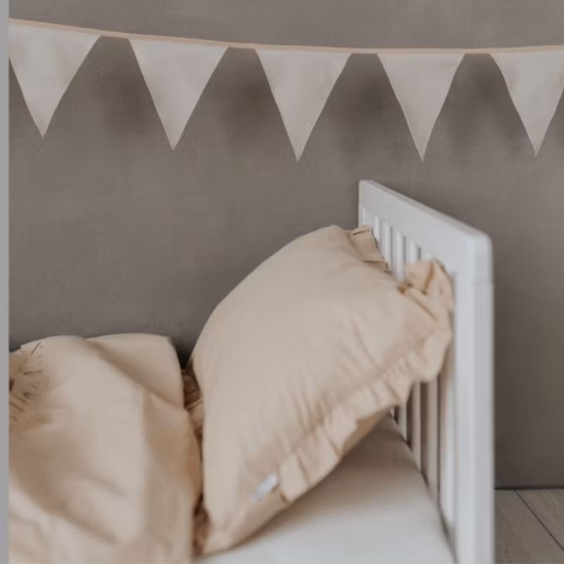 Babylove, natur sengesæt til tremmeseng og juniorseng