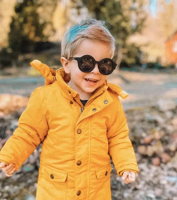 BabyMocs, solbriller til børn, Signature Round Black