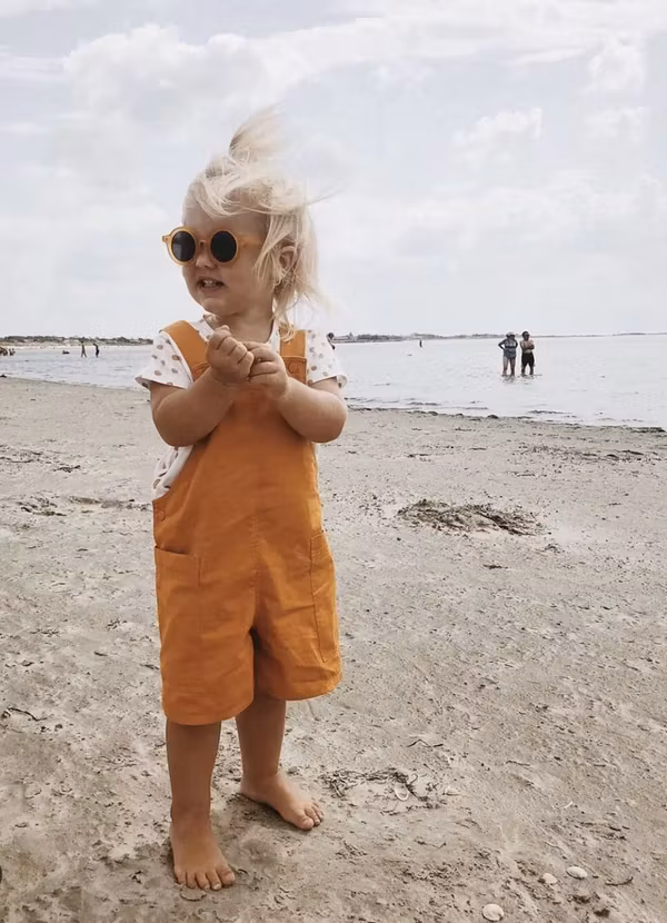 BabyMocs, solbriller til børn, Signature Round Yellow