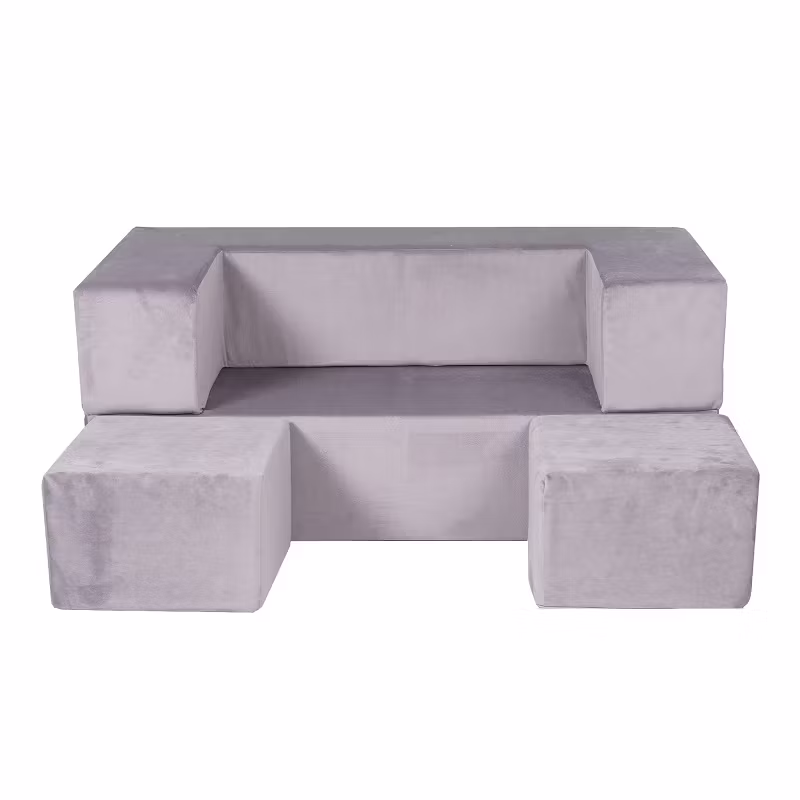 Meow, bygbart møbelsæt med børnesofa, grå