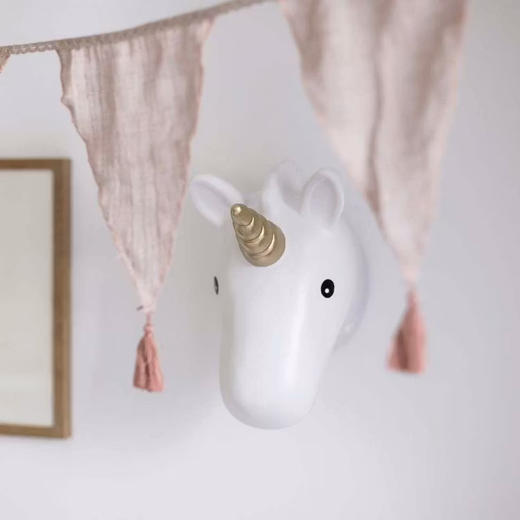 JaBaDaBaDo, væglampe trofæ, Enhjørning