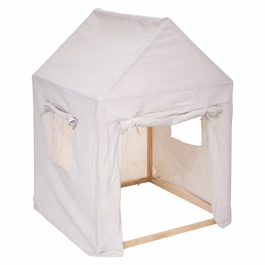 Legetelt hytte til børneværelset, beige