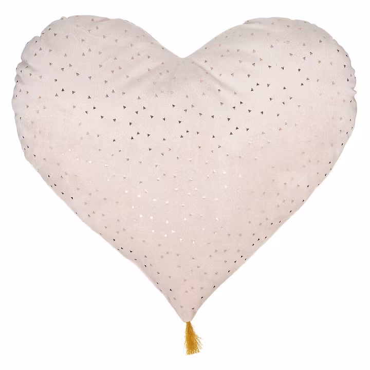 Lyserød pude, hjerte