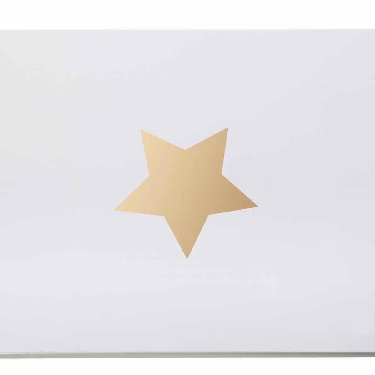 Møbelsæt bord med to taburetter, hvid/guld