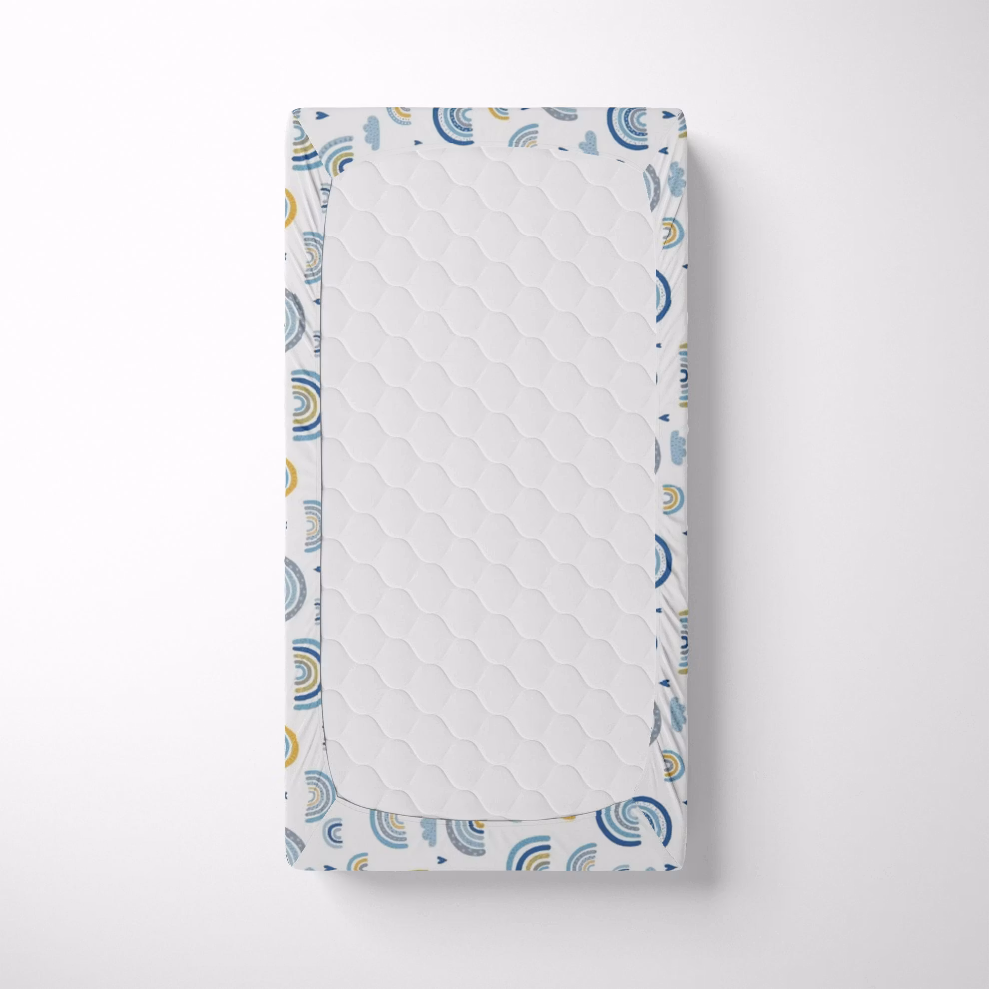 Stræklagen til juniorseng, Happy Blue Rainbow