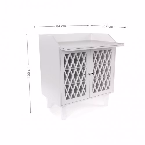 Cam Cam, puslebord Harlequin, hvid