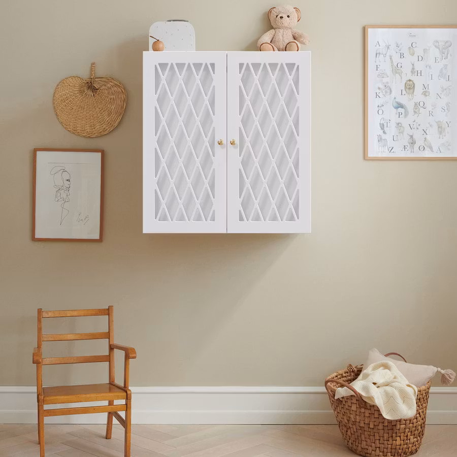 Cam Cam, væghængt puslebord Harlequin, sand