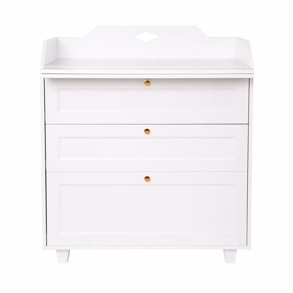 Cam Cam, puslekommode Luca, hvid
