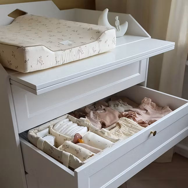 Cam Cam, puslekommode Luca, hvid