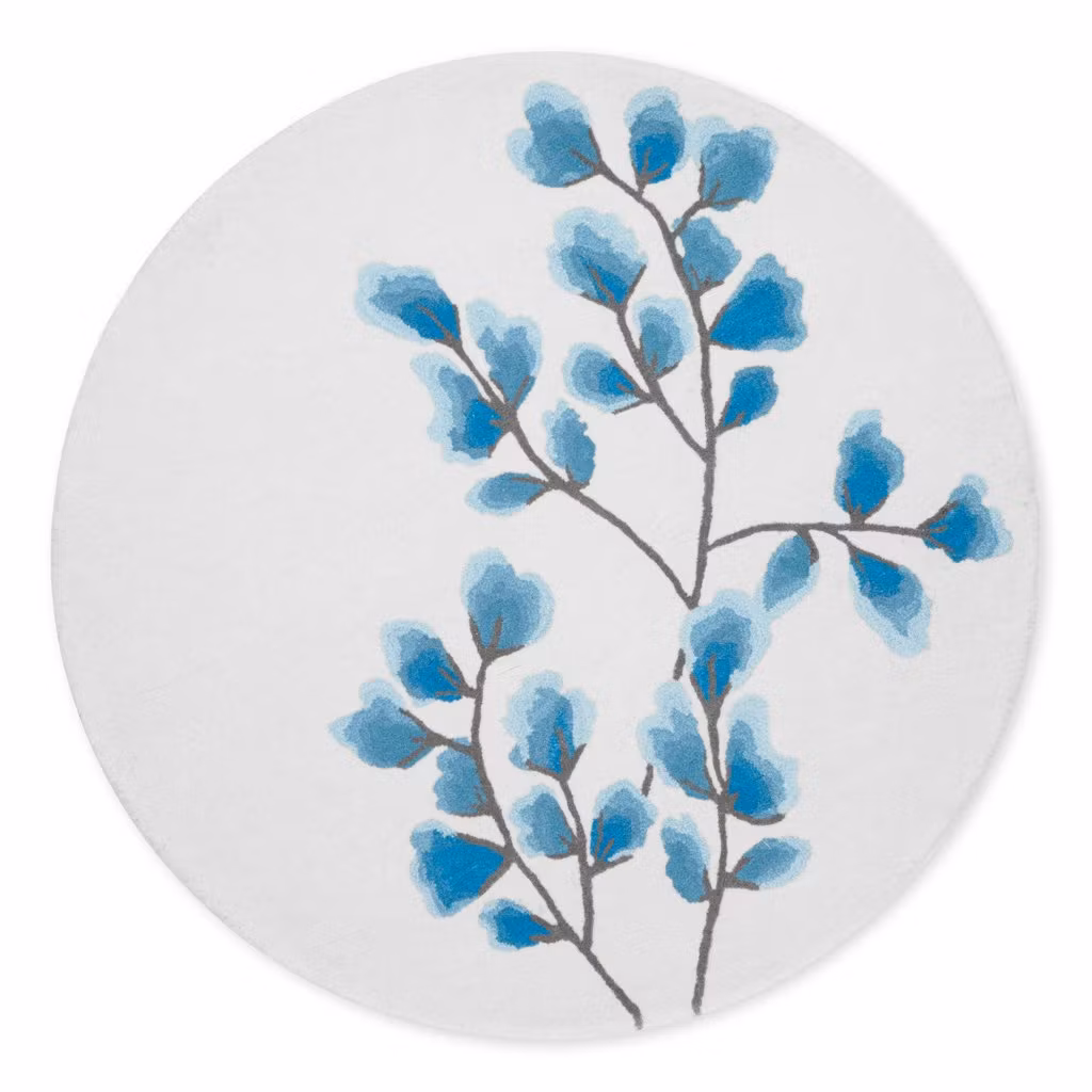 Cam Cam, rundt uldtæppe til børneværelset, Fiori