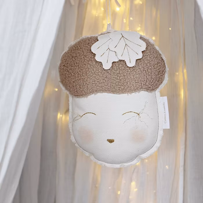 Cotton&Sweets, uro vægdekoration Agern, chocolate