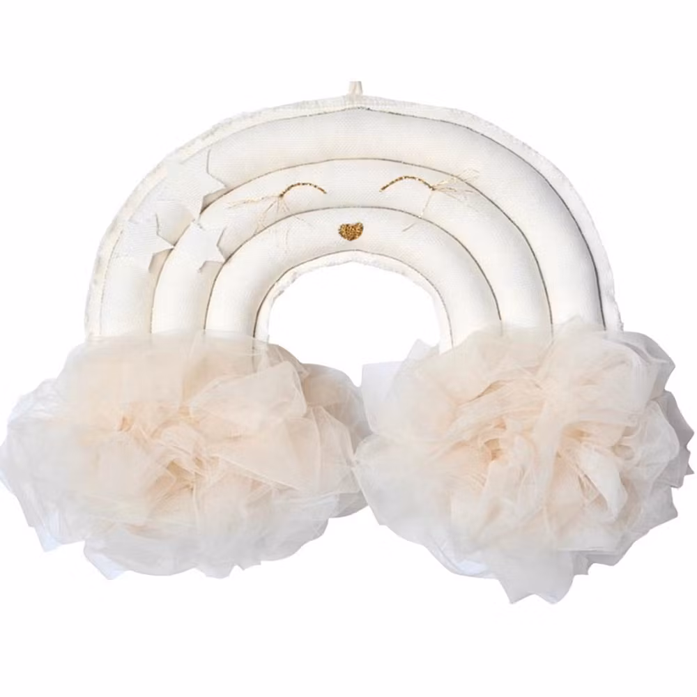 Cotton&Sweets, uro vægdekoration Regnbue, vanilje