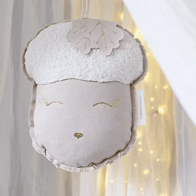 Cotton&Sweets, uro vægdekoration Agern, lyserød