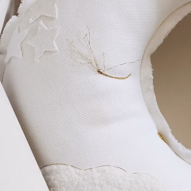 Cotton&Sweets, uro vægdekoration Måne, hvid