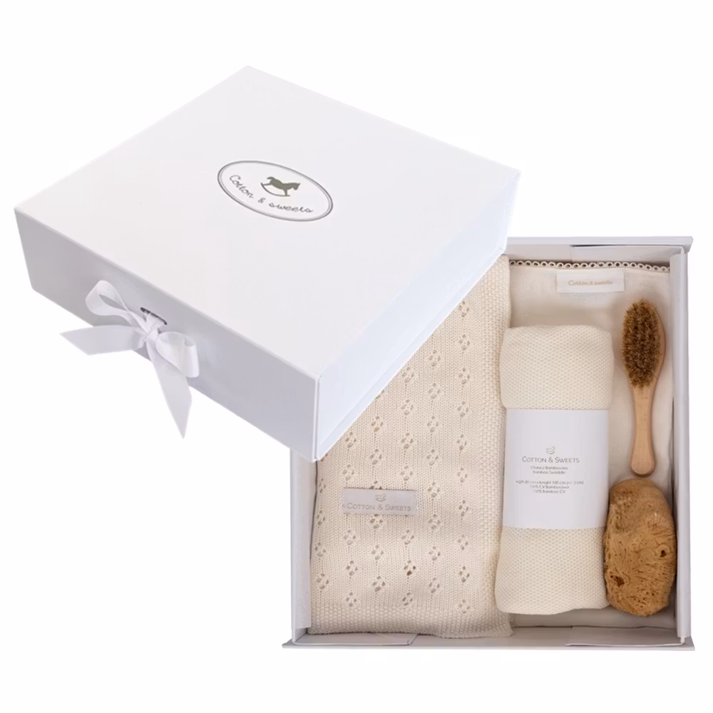 Cotton&Sweets, gavesæt Newborn II, vanilje