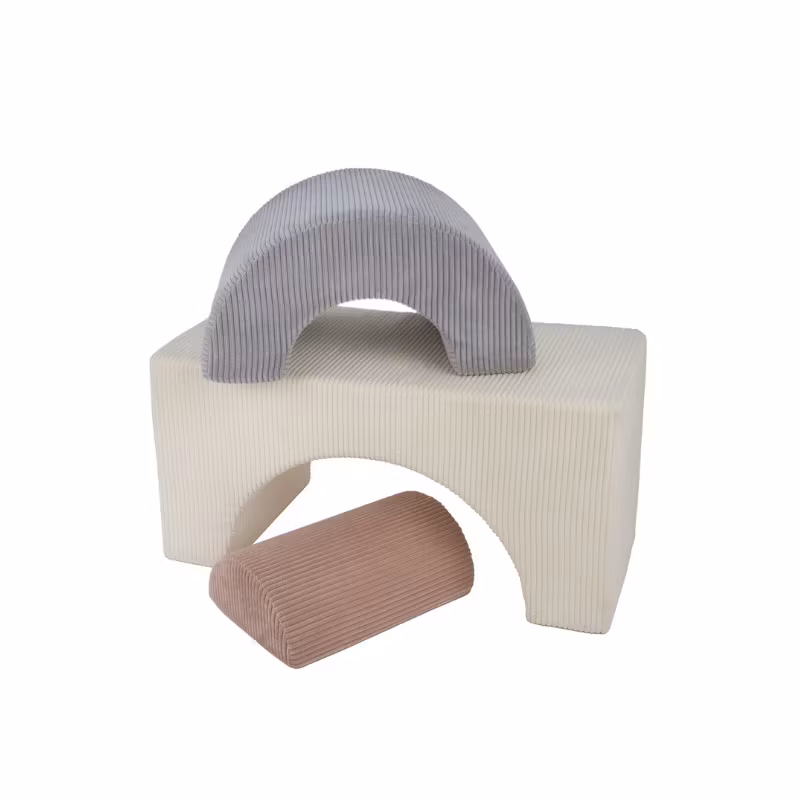 Babylove, byggeklodse i stof Rainbow, beige