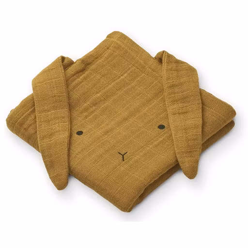 Liewood, stofble 2-pak Hannah, Rabbit Golden Caramel