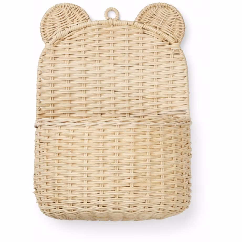 Maileg, garderobe i træ vintage, mint/grå