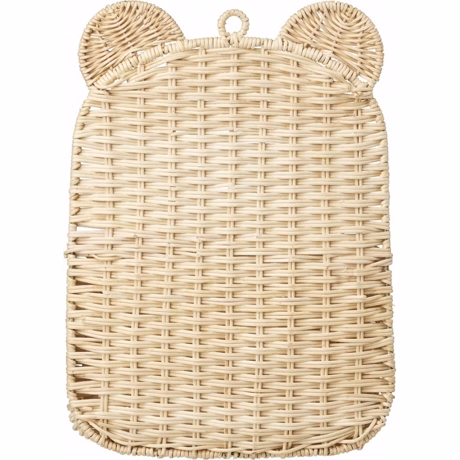 Maileg, garderobe i træ vintage, mint/grå