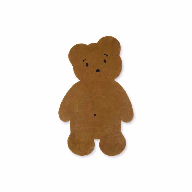 Liewood, gulvtæppe Jena, Mr Bear Golden Caramel