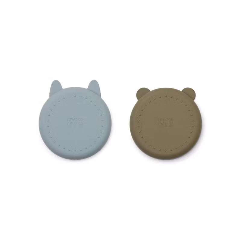 Liewood, tallerken 2-pak Olivia, Blue Khaki Mix