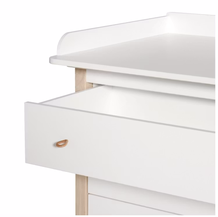 Oliver Furniture, puslekommode, hvid/eg