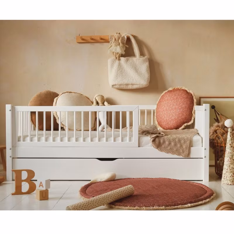 Børneseng Asta med opbevaring/udtræksseng