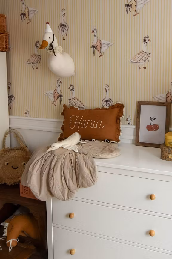 Dekorillo, tapet Retro goose yellow