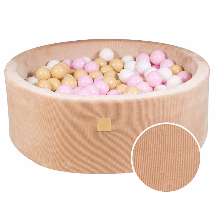 Meow, sand fløjlsbukser boldbassin 200 bolde, Pink mix