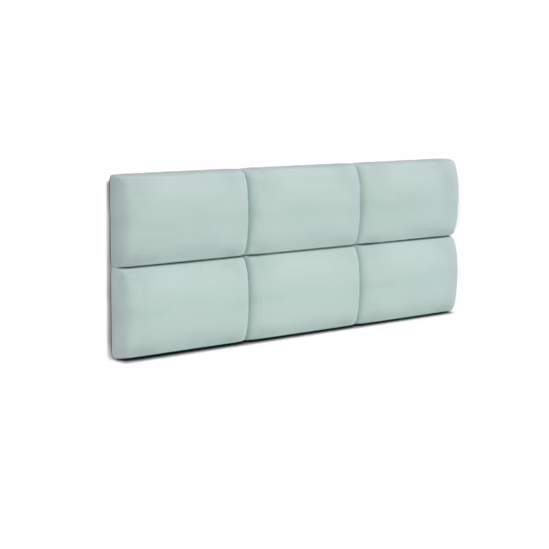 Polstret vægpanel, mint (forskellige størrelser)