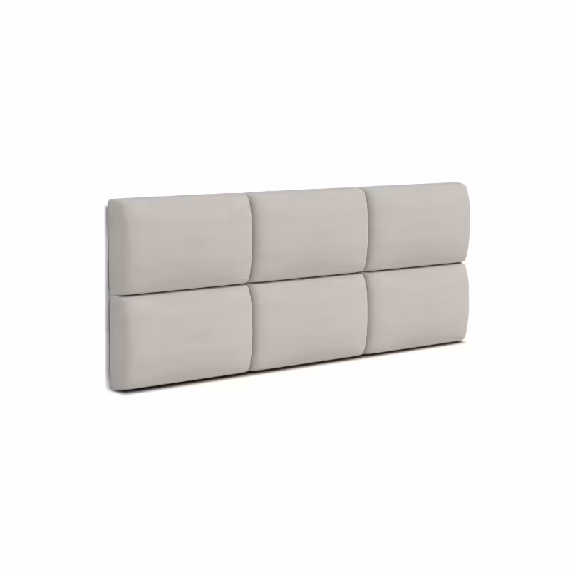 Polstret vægpanel, cream (forskellige størrelser)