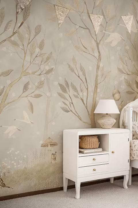 Mrs Mighetto, tapet Acorn Forest Night