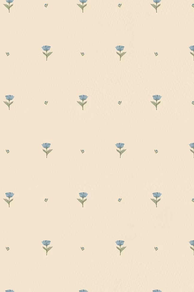 Mrs Mighetto, tapet Tulips för Belle, Blue