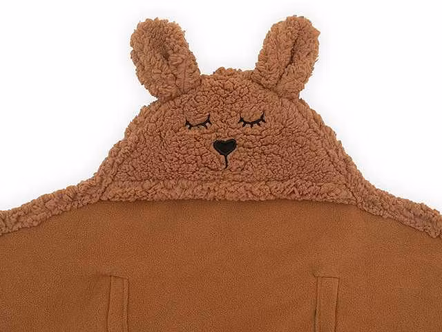 Jollein, kørepose babysvøb Bear boucle, caramel