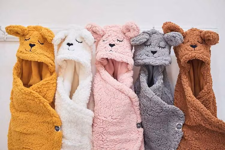 Jollein, kørepose babysvøb Bear boucle, caramel