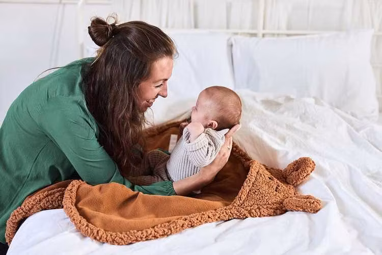 Jollein, kørepose babysvøb Bear boucle, caramel