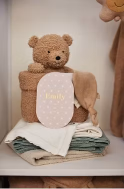 Jollein, opbevaringskurv boucle, biscuit