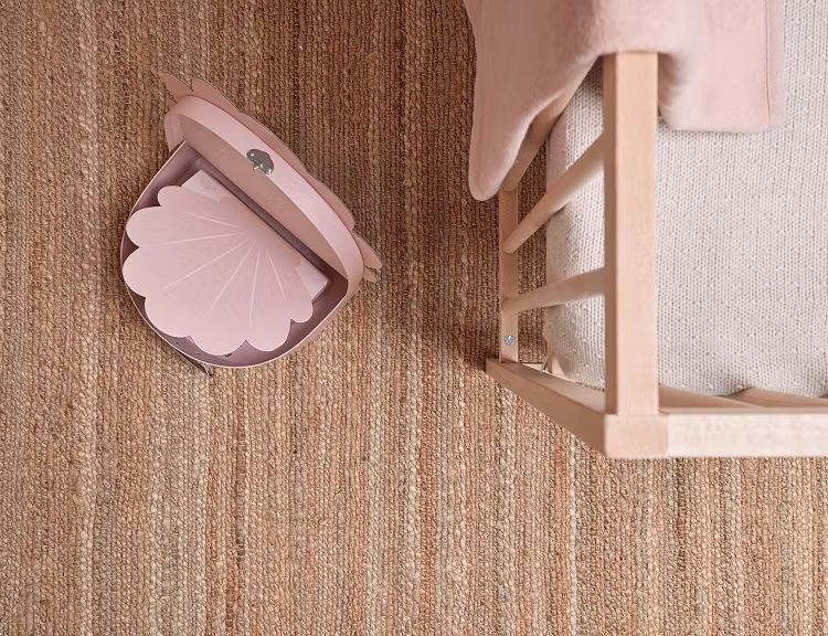 Jollein, opbevaringsbokse kufferter Shell, pale pink