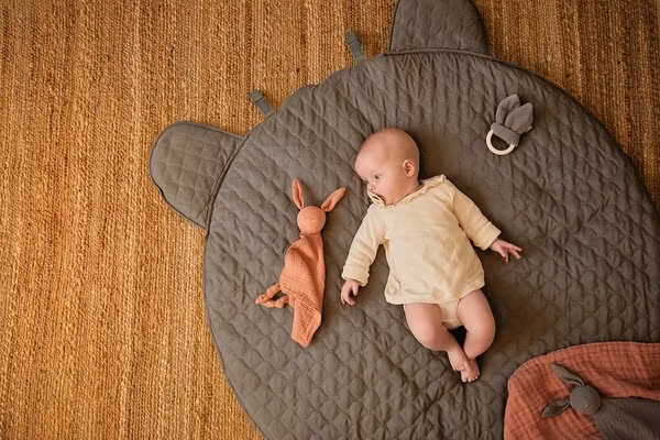 Jollein, legemåtte Teddy, storm grey