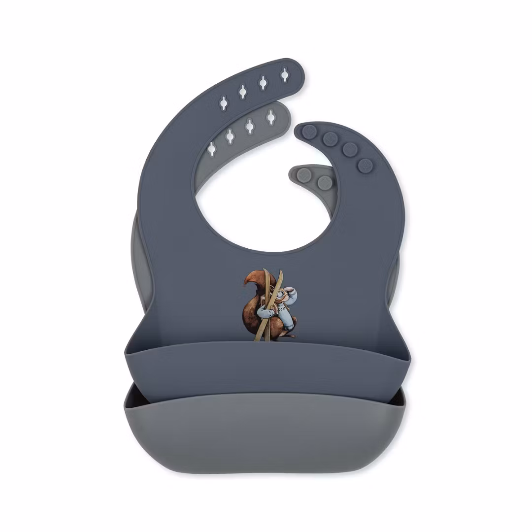 Konges Sløjd, hagesmæk i silikone 2-pak, Val d'Isère