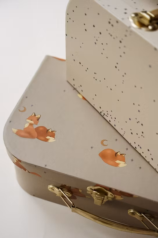 Konges Sløjd, kuffert 2-pak, Foxie/Etoile bleu