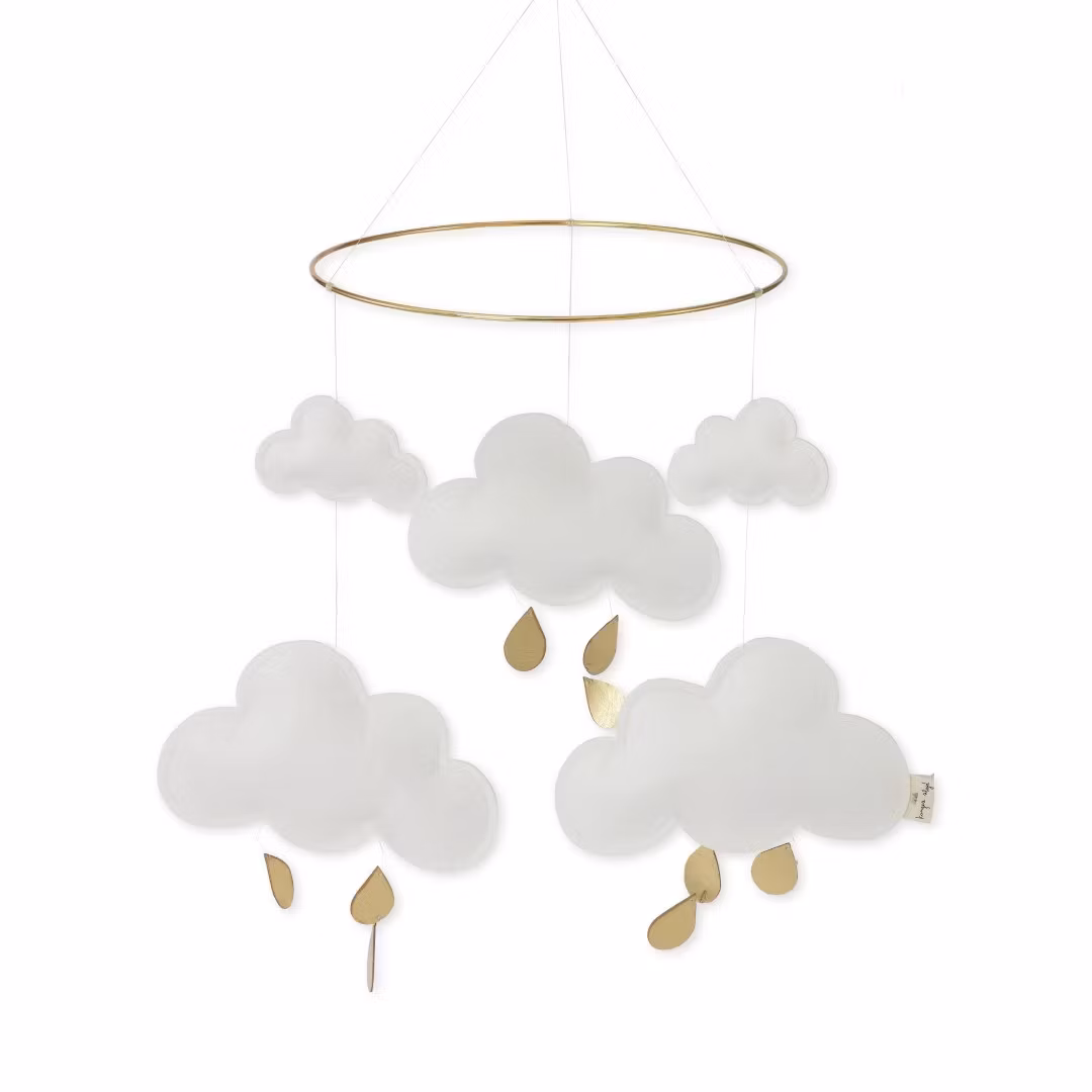 Konges Sløjd, uro Snowberry, hvide skyer