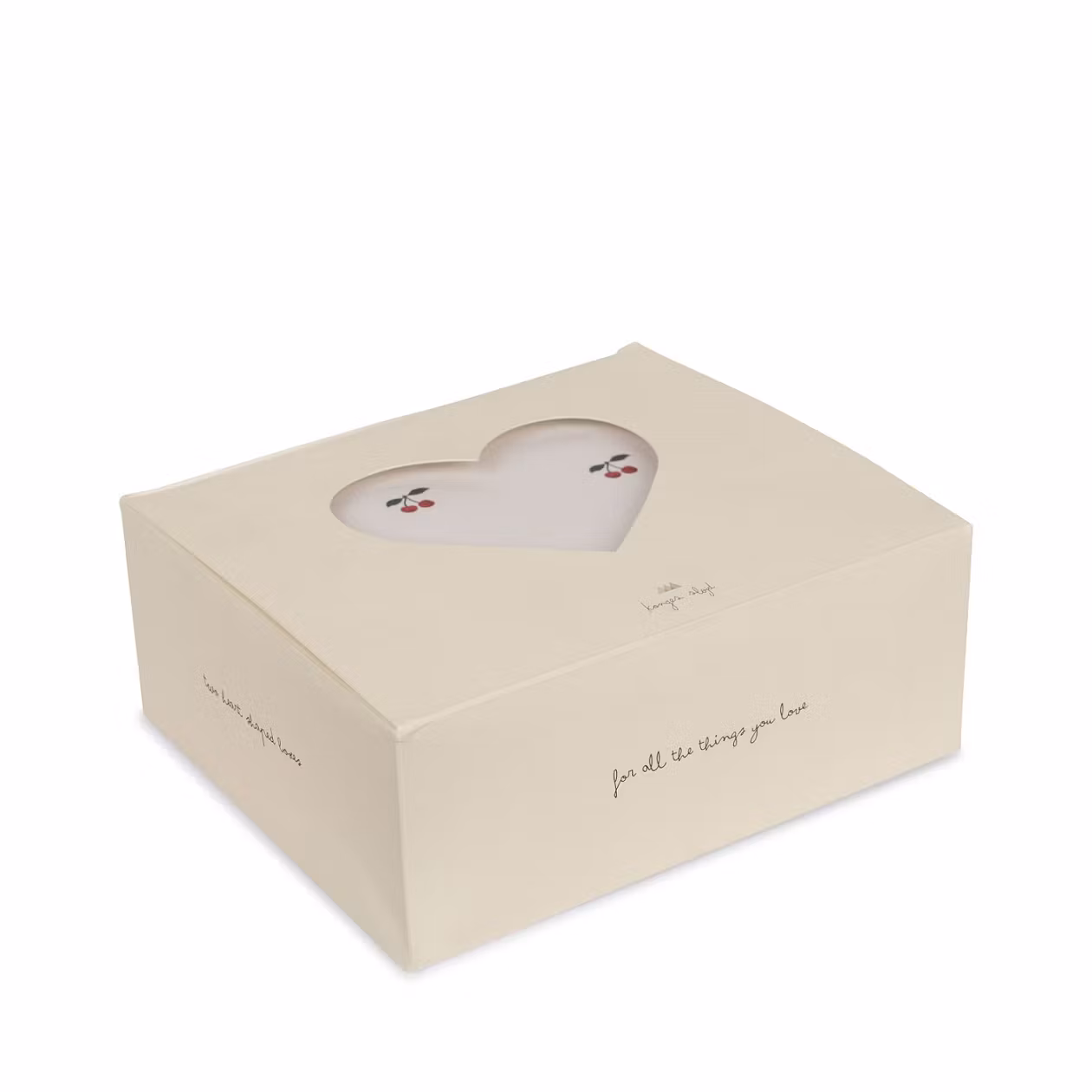 Konges Sløjd, æske-sæt Heart box, Cherry/Lemon